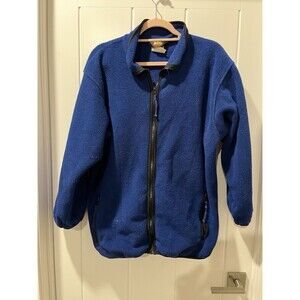 REI Women’s Large Blue Polartec Vintage Pro Warm Fleece Full Zip Jacket